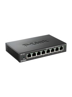 D-LINK Switch 8x100Mbps Fémházas Asztali, DES-108/E