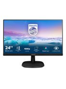 PHILIPS IPS monitor 23.8" 243V7QDAB, 1920x1080, 16:9, 250cd/m2, 4ms, VGA/DVI/HDMI, hangszóró