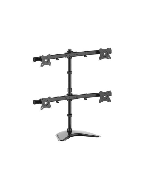 MULTIBRACKETS asztali rögzítő Deskstand Basic Quad dönthető, forgatható konzol, 15" - 27", fekete