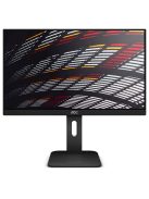 AOC IPS monitor 23.8" 24P1, 1920x1080, 16:9, 250cd/m2, 5ms, VGA/DVI/HDMI/DisplayPort/4xUSB, Pivot, hangszóró