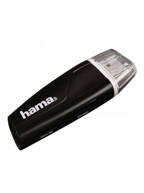 HAMA 00054115, USB 2.0 Kártyaolvasó SDXC, Fekete