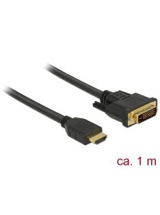 DELOCK kábel HDMI male > DVI 24+1 male kétirányú 1m