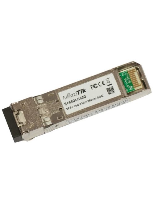 MIKROTIK SFP Modul Multi-Mode, Dual LC UPC, 1G/10G, 300m - S+85DLC03D