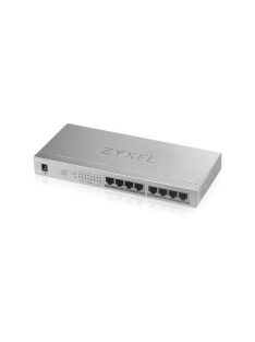   ZYXEL Switch 8x1000Mbps (8xPOE+) Fémházas Asztali, GS1008HP-EU0101F