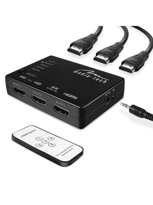 MEDIA-TECH Switch 5x HDMI 4K