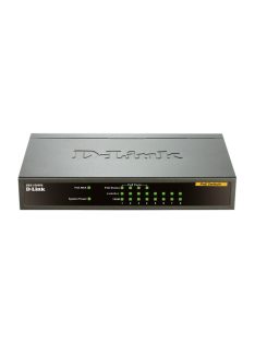   D-LINK Switch 8x100Mbps (4xPOE) Fémházas Asztali, DES-1008PA