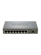 D-LINK Switch 8x100Mbps (4xPOE) Fémházas Asztali, DES-1008PA