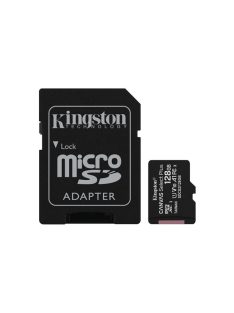   KINGSTON Memóriakártya MicroSDXC 128GB Canvas Select Plus 100R A1 C10 + Adapter