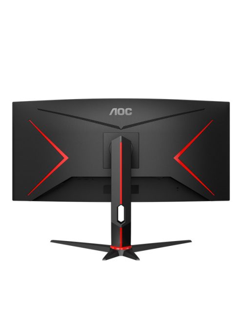 AOC Ívelt Gaming 144Hz VA monitor 34" CU34G2X/BK, 3440x1440, 21:9, 300cd/m2, 1ms, 2xHDMI/2xDisplayPort/4xUSB