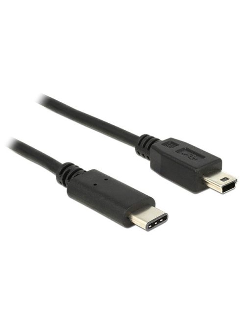 DELOCK kábel USB 2.0 Type-C male > USB 2.0 Type Mini-B male 1m fekete