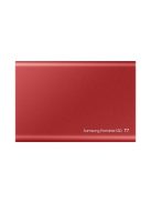 SAMSUNG Hordozható SSD T7 USB 3.2 2TB (Piros)
