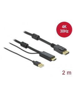 DELOCK kábel HDMI > DisplayPort 4K 30Hz 2m