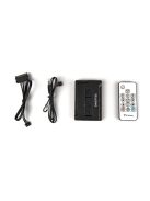 CHIEFTEC Ventilátor, TORNADO RGB Ventilátor + RGB Kontroller + Távirányító, 3 darab/csomag, fekete