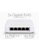 UBiQUiTi Switch 5x1000Mbps (POE+), Menedzselhető, kültéri-beltéri, vízálló - USW-FLEX