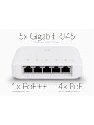 UBiQUiTi Switch 5x1000Mbps (POE+), Menedzselhető, kültéri-beltéri, vízálló - USW-FLEX