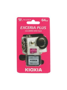   KIOXIA Memóriakártya SDXC 64GB CL10 UHS-I U3 + adapter (TOSHIBA)