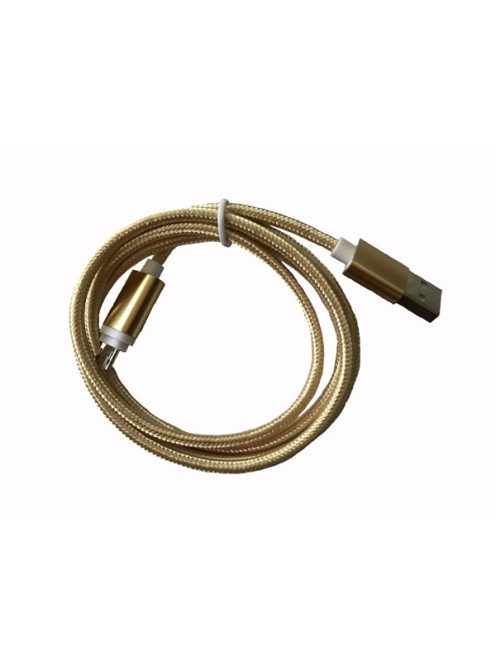 BLACKBIRD Type-C USB Adatkábel 1m, Arany 2A (Extra erős anyagból)