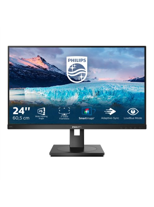 PHILIPS IPS monitor 23.8" 242S1AE, 1920x1080, 16:9, 250cd/m2, 4ms, VGA/DVI/HDMI/DisplayPort, Pivot, hangszóró