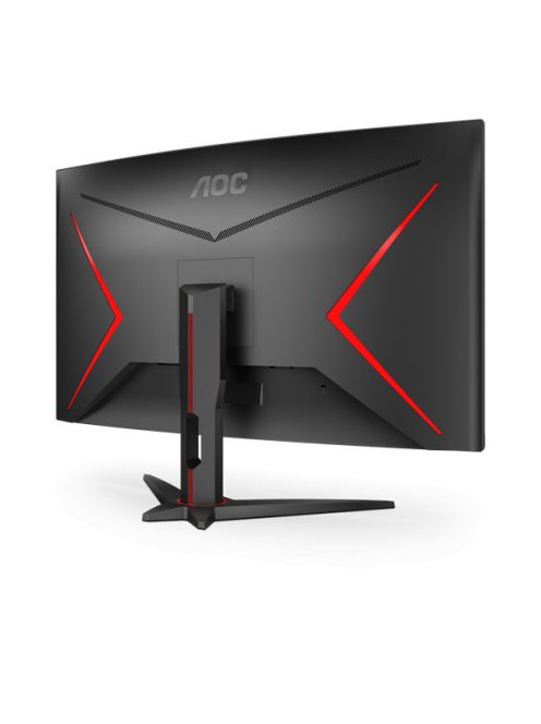 AOC Ívelt Gaming 165Hz VA monitor 31.5" CQ32G2SE/BK, 2560x1440, 16:9, 250cd/m2, 1ms, 2xHDMI/DisplayPort, hangszóró