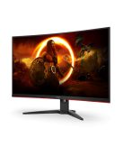 AOC Ívelt Gaming 165Hz VA monitor 31.5" CQ32G2SE/BK, 2560x1440, 16:9, 250cd/m2, 1ms, 2xHDMI/DisplayPort, hangszóró