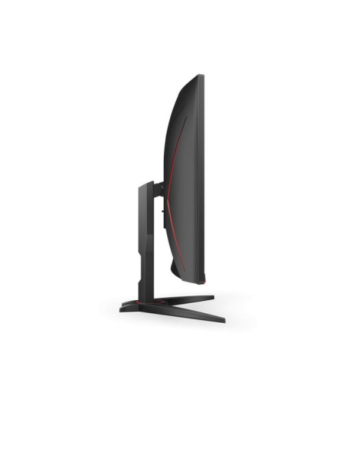 AOC Ívelt Gaming 165Hz VA monitor 31.5" CQ32G2SE/BK, 2560x1440, 16:9, 250cd/m2, 1ms, 2xHDMI/DisplayPort, hangszóró