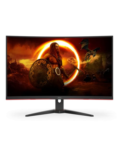 AOC Ívelt Gaming 165Hz VA monitor 31.5" CQ32G2SE/BK, 2560x1440, 16:9, 250cd/m2, 1ms, 2xHDMI/DisplayPort, hangszóró