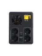 APC Back-UPS BVX2200LI-GR (4 SCHUKO) 2200VA (1200 W) 230V, LINE-INTERACTIVE szünetmentes , AVR, torony
