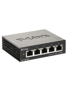   D-LINK Switch 5x1000Mbps Fémházas Asztali Menedzselhető, DGS-1100-05V2/E