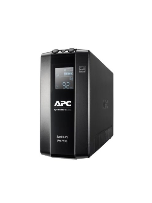 APC Back-UPS Pro BR900MI, gaming, (6 outlets) 900VA (540 W) LCD 230V LINE-INTERACTIVE szünetmentes, tiszta sinus, AVR