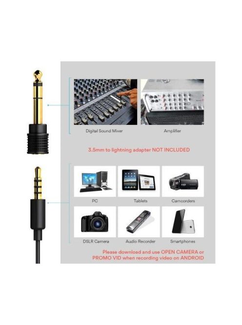 MAONO Tölthető Mikroport AU-100R, Rechargeable Omnidirectional Lapel Microphone