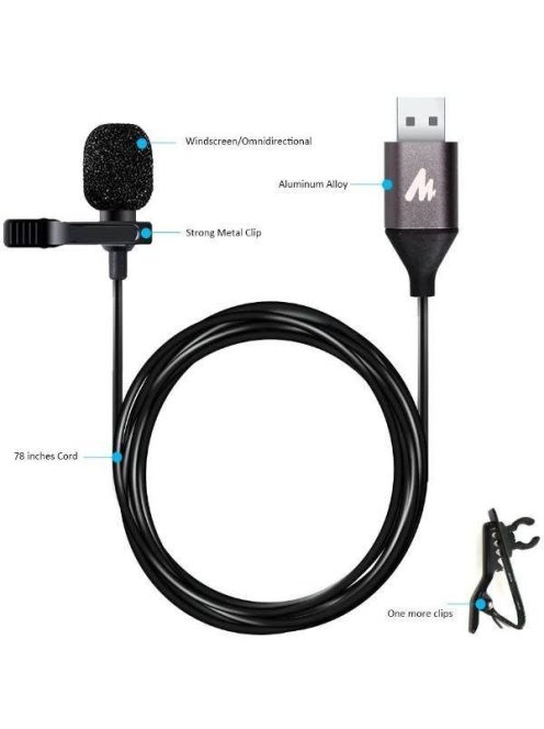 MAONO USB Mikrofon AU-UL10/AU-410 USB Lavalier Microphone