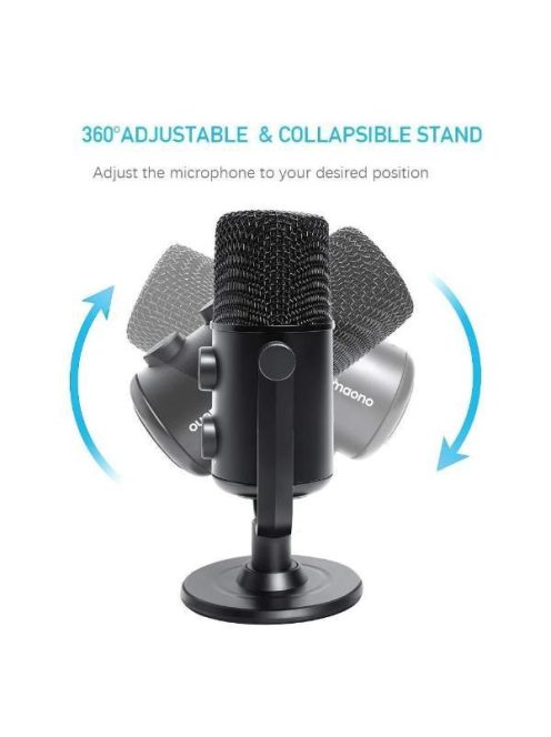 MAONO USB Podcast Mikrofon AU-902, USB Microphone Set Cardioid Condenser Podcast Mic
