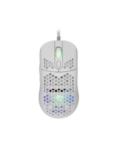 WHITE SHARK GM-5007W GALAHAD gamer egér, fehér, 6400 dpi
