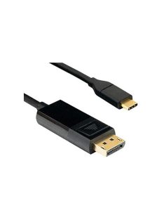   BLACKBIRD Kábel USB Type-C male to Displayport male (DP ALT MODE) 4k 60Hz 2m, Fekete