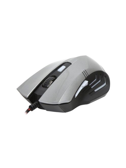 VARR optikai gamer egér, OM-267 GAMING 1200-1600-2400-3200DPI 6D, szürke