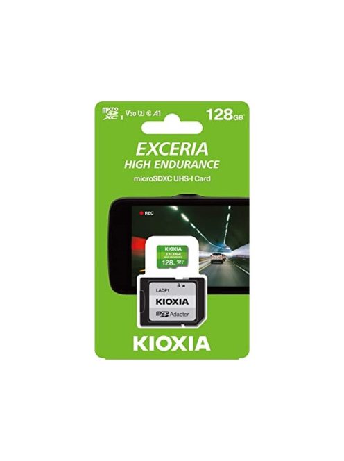 KIOXIA Memóriakártya MicroSDXC 128GB Exceria High Endurance CL10 UHS-I U3 + Adapter (TOSHIBA)