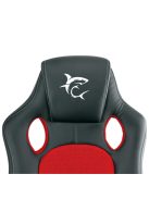 WHITE SHARK KINGS THRONE gamer szék fekete/piros