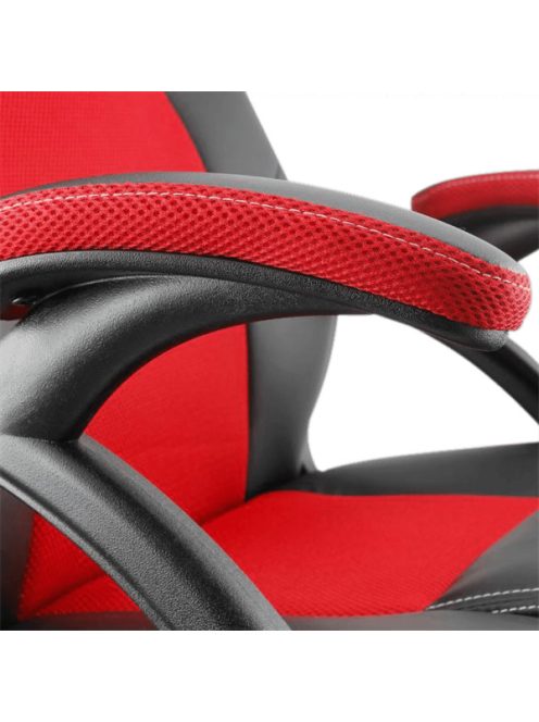 WHITE SHARK KINGS THRONE gamer szék fekete/piros