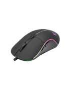 WHITE SHARK GM-5010 WARLOCK gamer egér, 7D, fekete, 6400 dpi, RGB