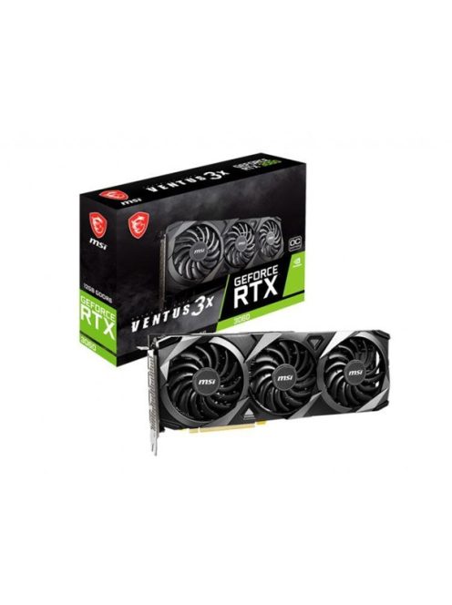 MSI Videokártya PCI-Ex16x nVIDIA RTX 3060 VENTUS 3X 12GB DDR6 OC LHR