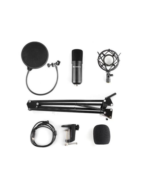 SANDBERG Mikrofon, Streamer USB Microphone Kit