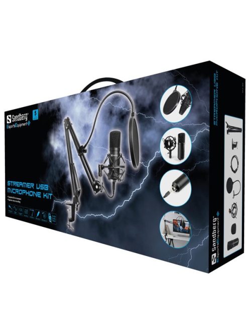 SANDBERG Mikrofon, Streamer USB Microphone Kit