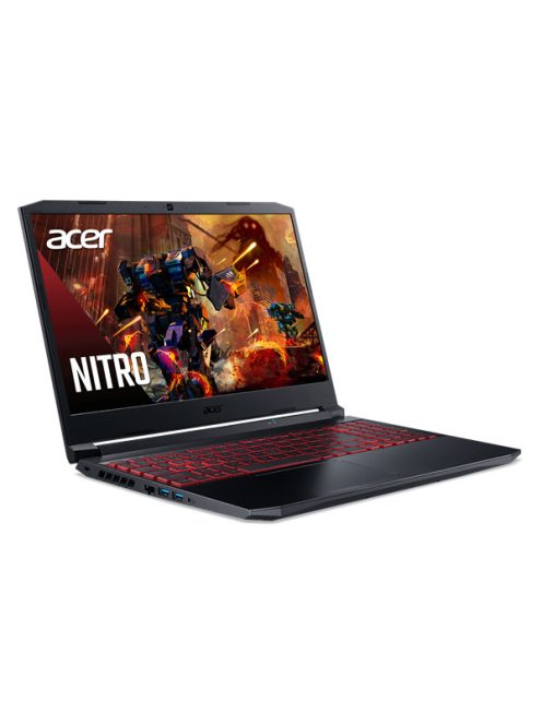 ACER Aspire Nitro AN515-57-79JW, 15.6" FHD IPS, Intel Core i7-11800H , 16GB, 512GB SSD GeForce RTX 3050Ti, Win11, fekete