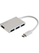 SANDBERG USB-C tartozék, USB-C to 4 xUSB 3.0 Pocket Hub