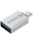 SANDBERG USB-C tartozék, USB-C to USB 3.0 Dongle