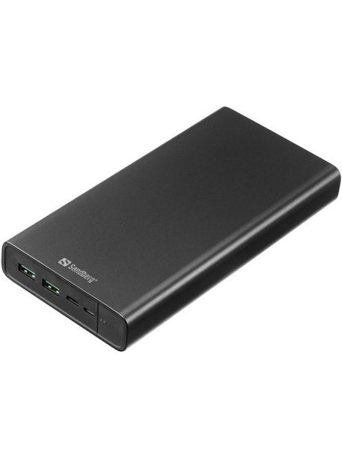 SANDBERG Hordozható akkumulátor, Powerbank USB-C PD 100W 38400