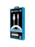 SANDBERG Töltőkábel, USB>Lightning MFI 1m White
