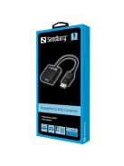 SANDBERG Kijelző konverter, Adapter DisplayPort>VGA
