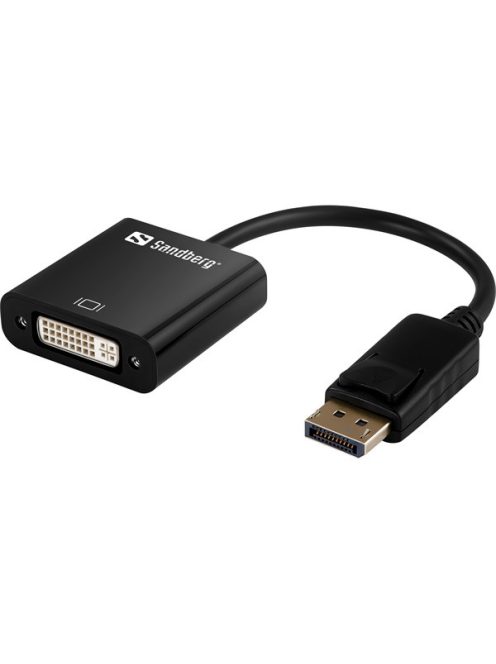 SANDBERG Kijelző konverter, Adapter DisplayPort>DVI