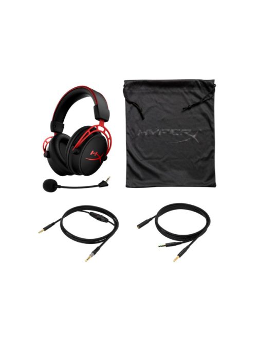 HP HYPERX vezetékes gaming fejhallgató Cloud Alpha - fekete/piros